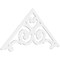 Ekena Millwork Pitch Hurley Architectural Grade PVC Gable Pediment, 72"W x 33"H x 1"P (11/12) GPP072X033X100HUR - alternate 1